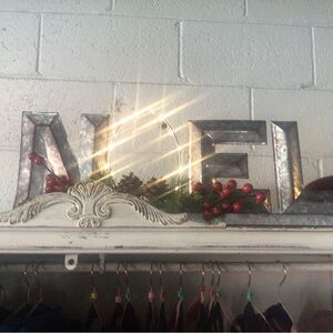 Light up Christmas NOEL metal sign.  New from my boutique.